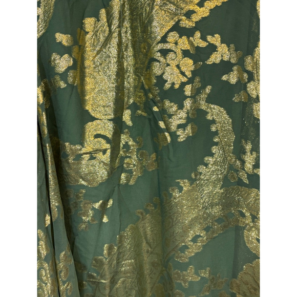 Women's Soft Surroundings Skirt, Size Large , Green & Gold - Picture 7 of 10